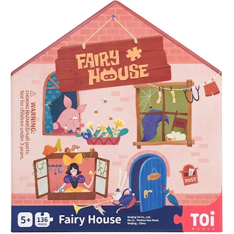 Toi 136-Pieces Fairy House Jigsaw Puzzle
