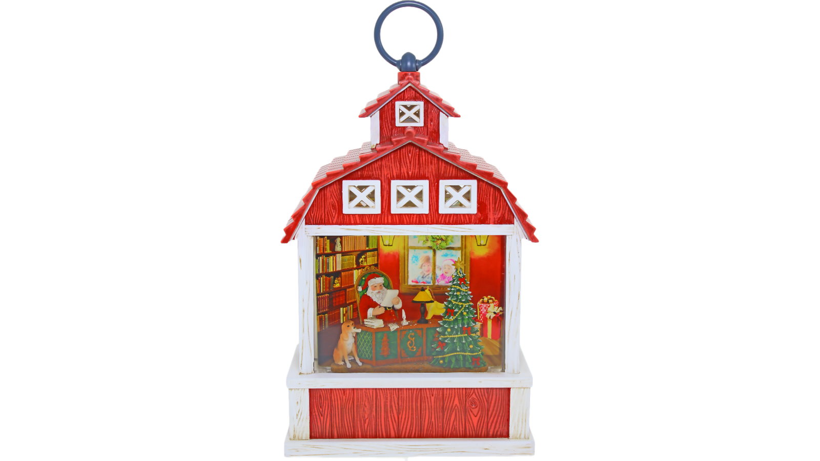 Cotton Candy Santas Lounge Xmas Barn Lantern