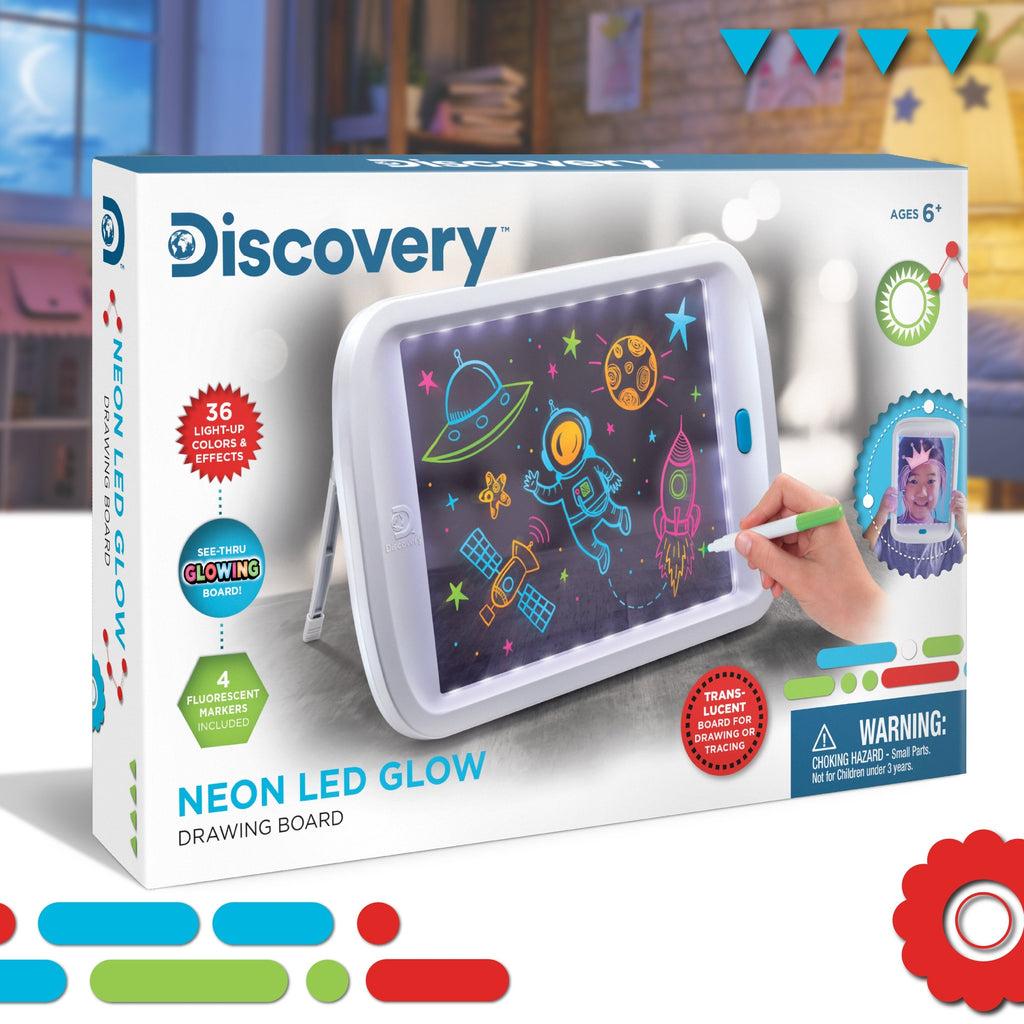 Discovery Neon Led Glow Drawing Board Art65880 Harvey Norman