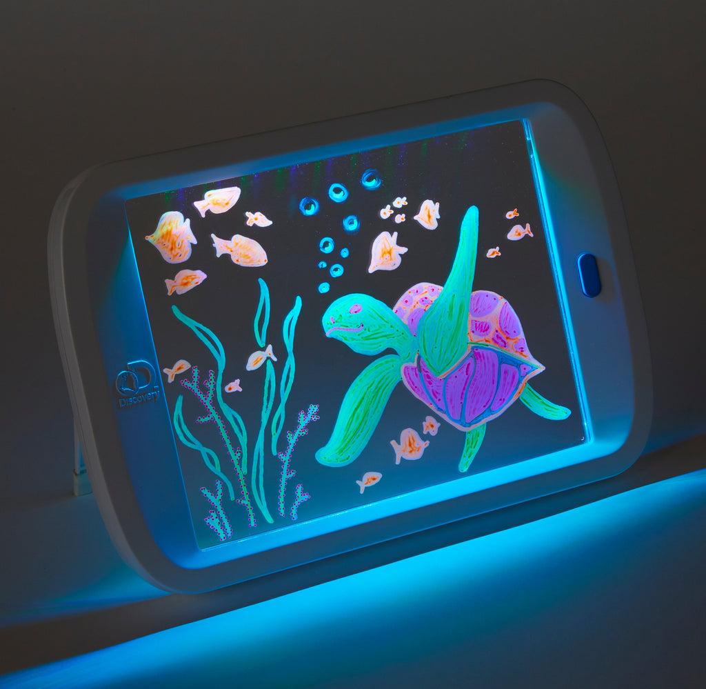 Discovery Neon Led Glow Drawing Board Art65880 Harvey Norman