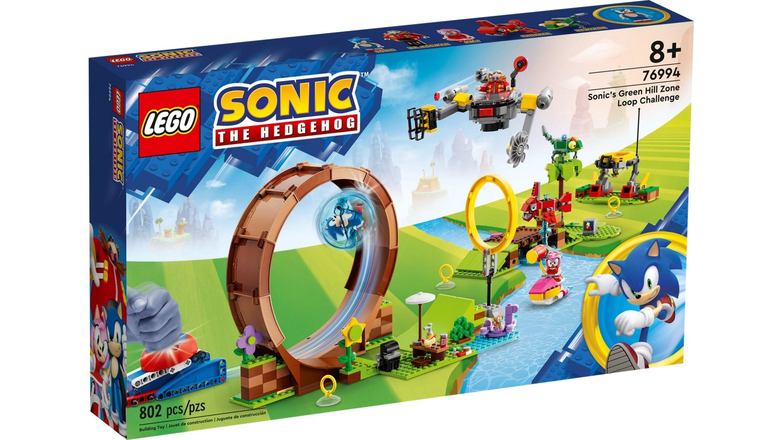 LEGO 76994 Sonic's Green Hill Zone Loop Challenge - Sonic The Hedgehog 2023