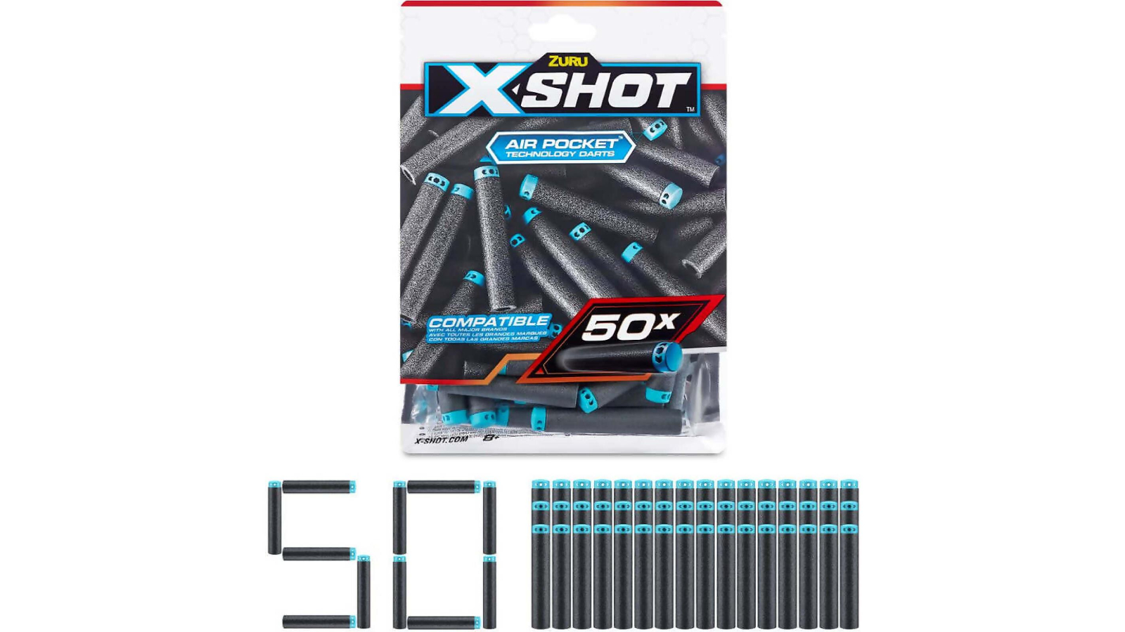 Zuru Pack of 50 X-shot Elite Dart Refills