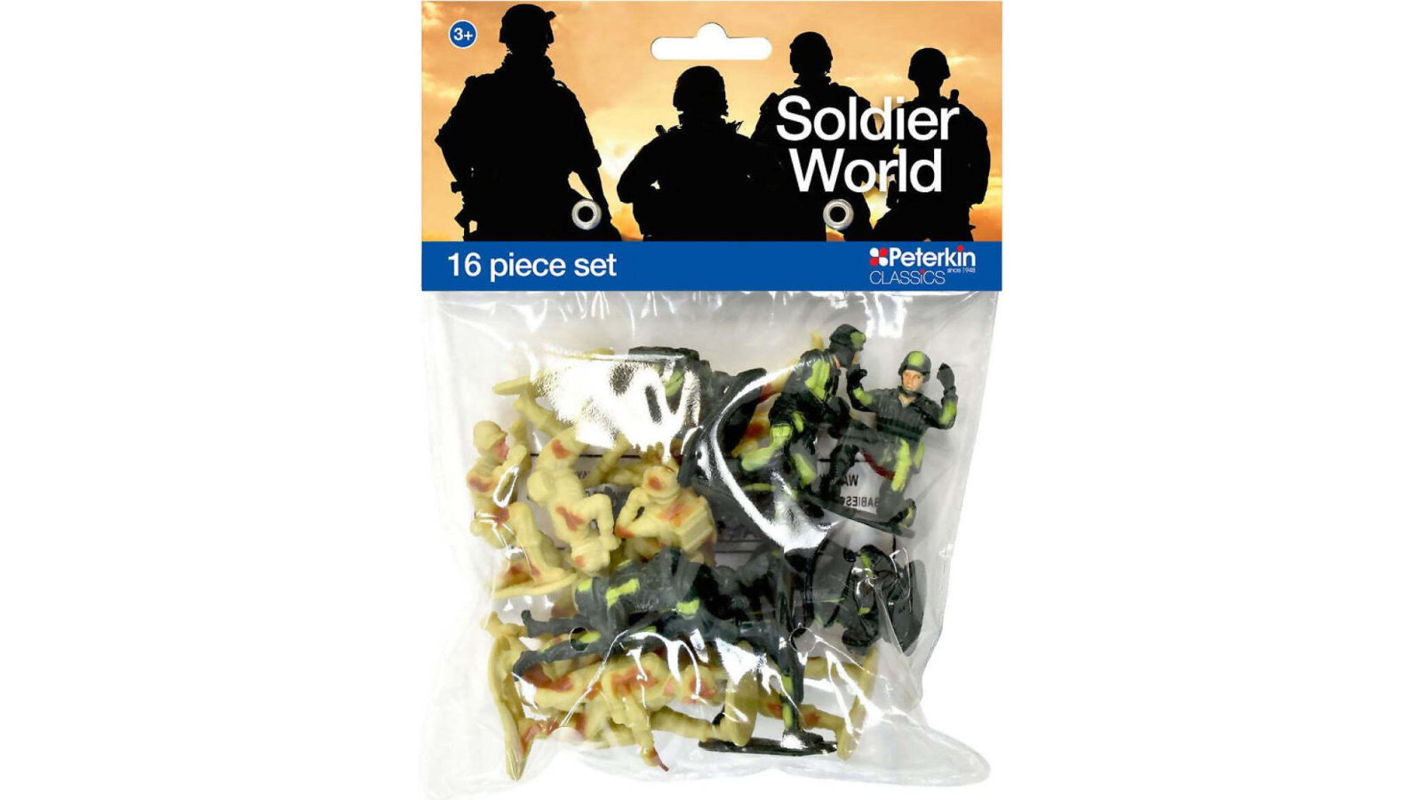 Peterkin Classics Soldier World 16-Piece Figure Set