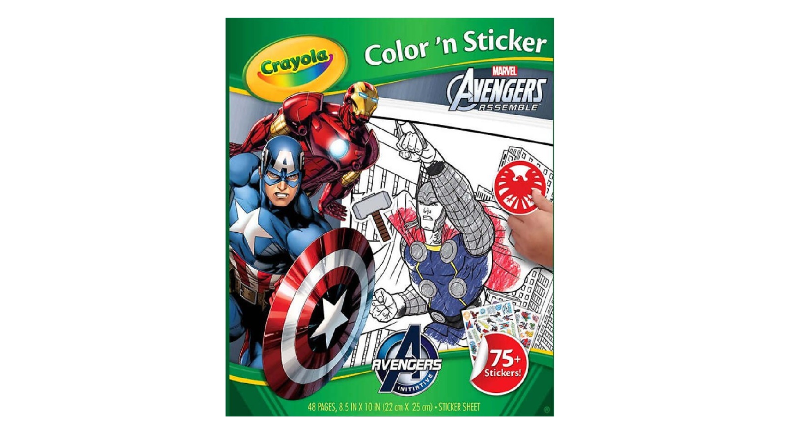 Crayola Marvel Avengers Colour and Sticker Book