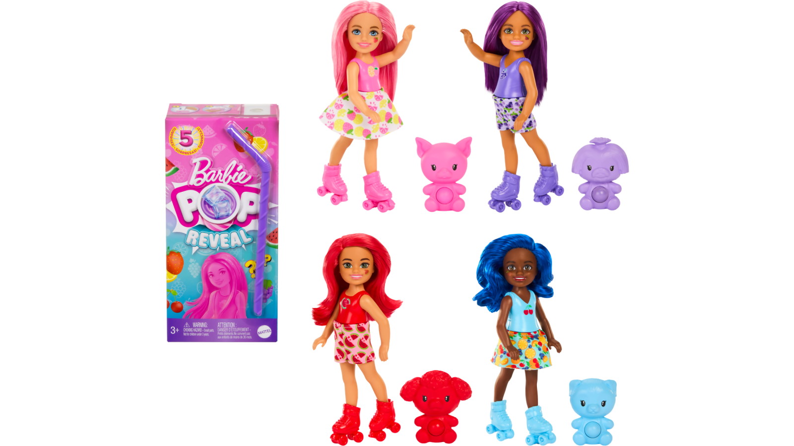 Barbie Pop Reveal Fruit Series Chelsea Doll with Scent & Color Change by Mattel