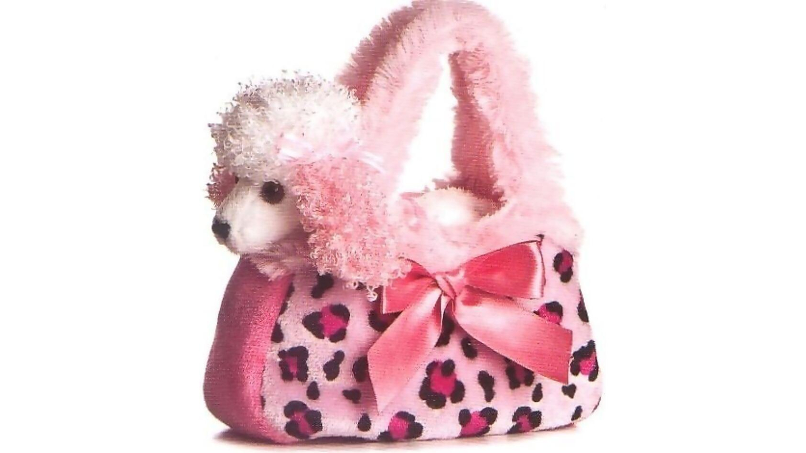 Cotton Candy Fancy Pals Poodle in Pink Spot Bag