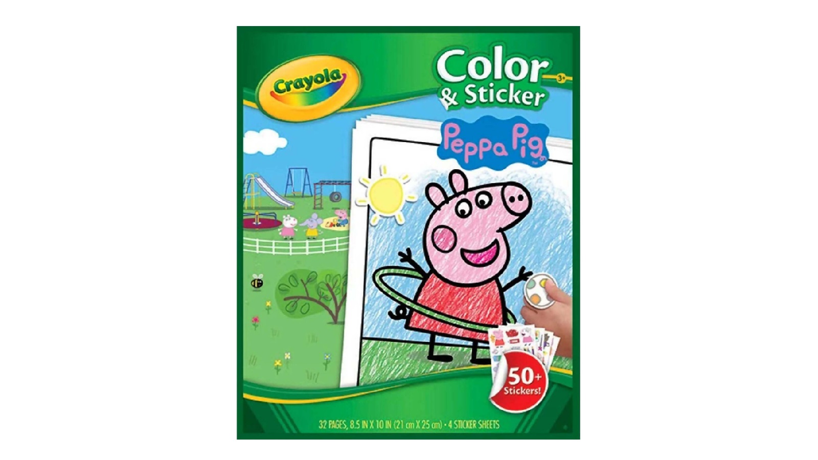 Crayola Peppa Pig Colour and Sticker Book