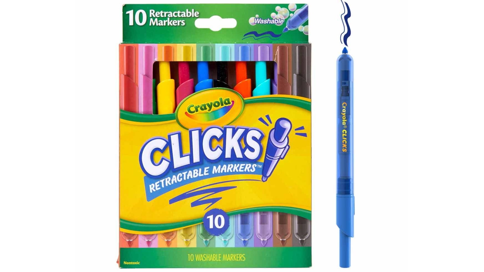 Crayola 10-Pack Super Clicks Retractable Markers