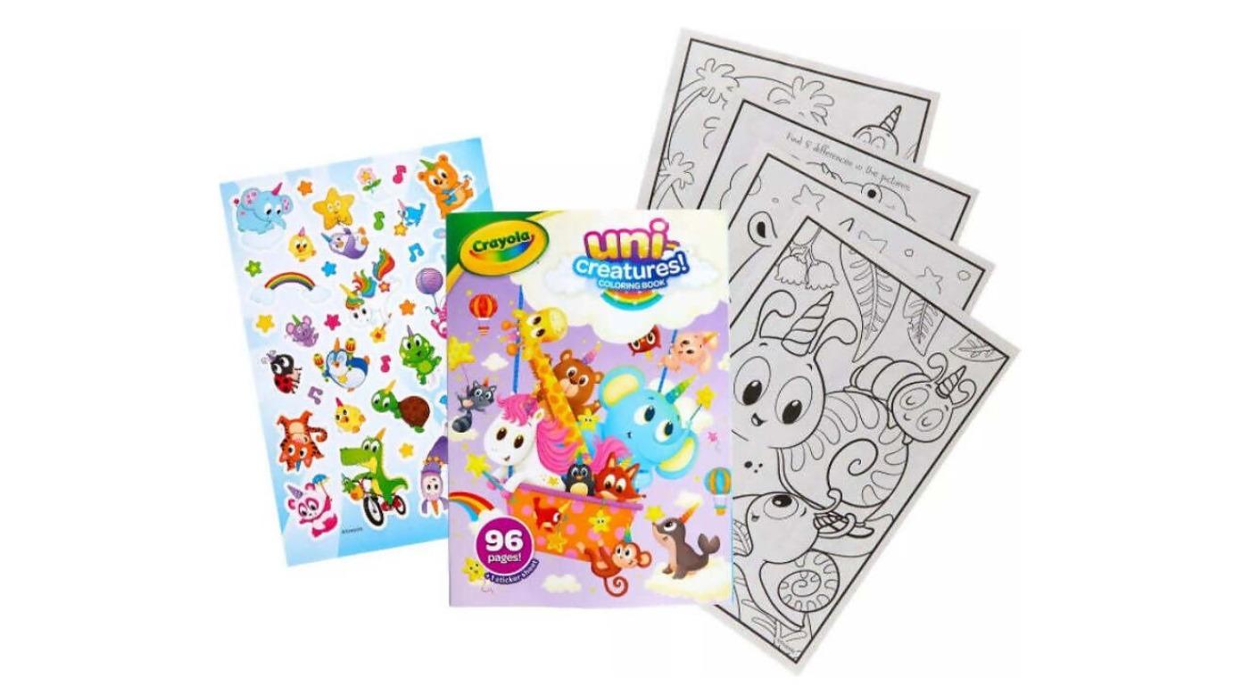 Crayola 96 Page Uni-Creatures Colouring Book