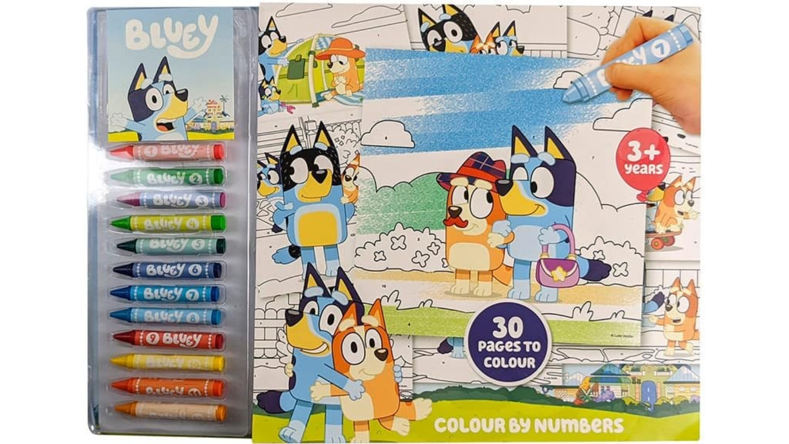 Bluey Colour by Number Colouring Book | Harvey Norman