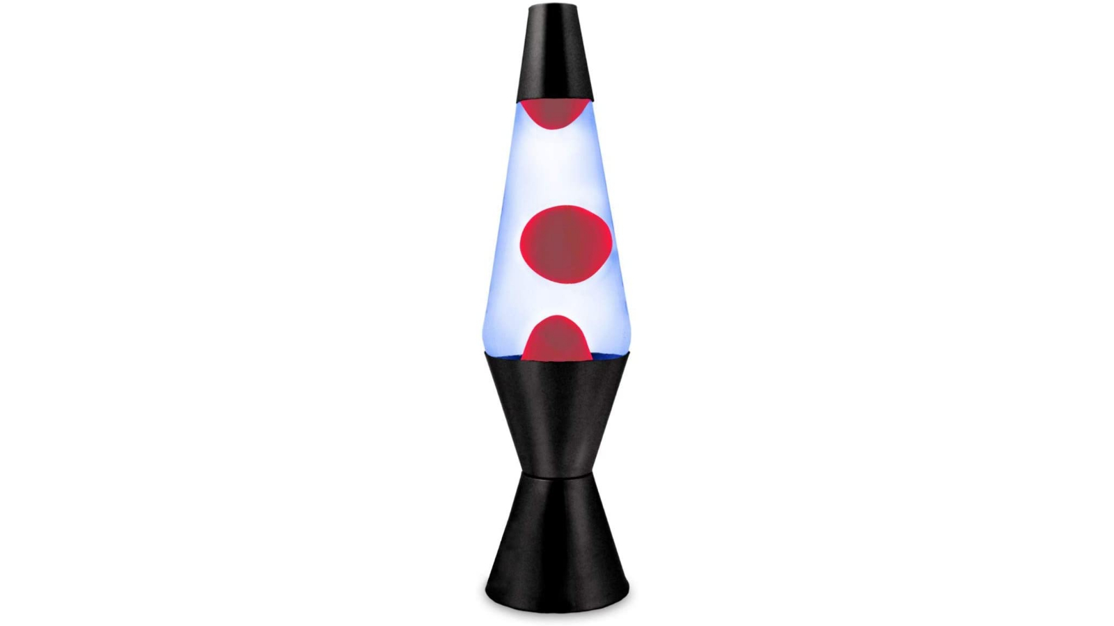 Retro Blue Red Liquid Black Base Lava Lamp