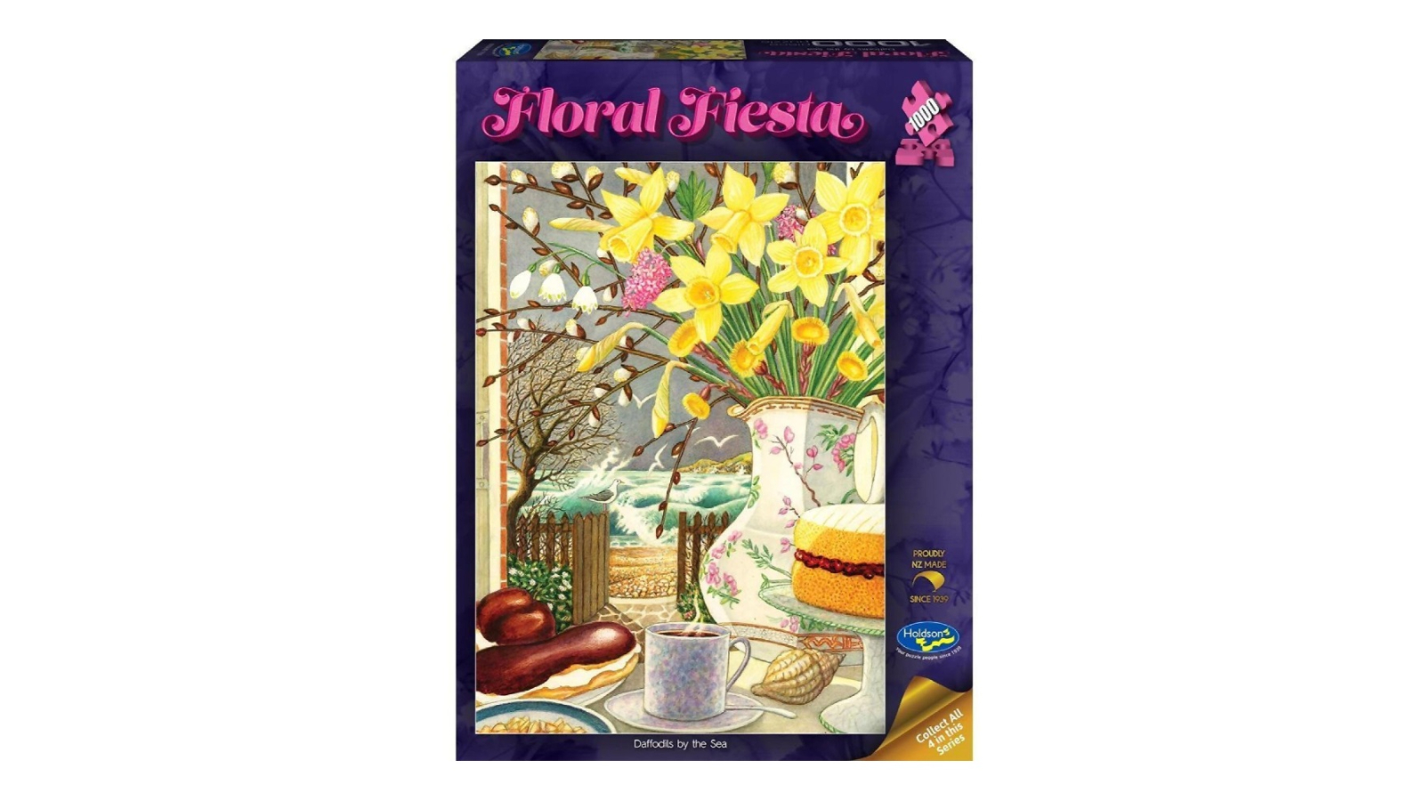 Holdson 1000 Piece Floral Fiesta Daffodils by the Sea Jigsaw Puzzle