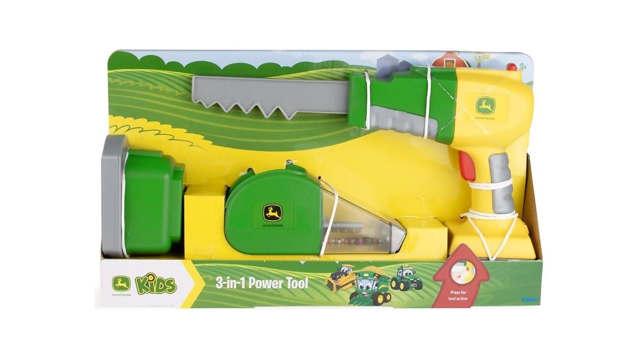 John Deere Tomy 3-in-1 Kids Power Tool Set