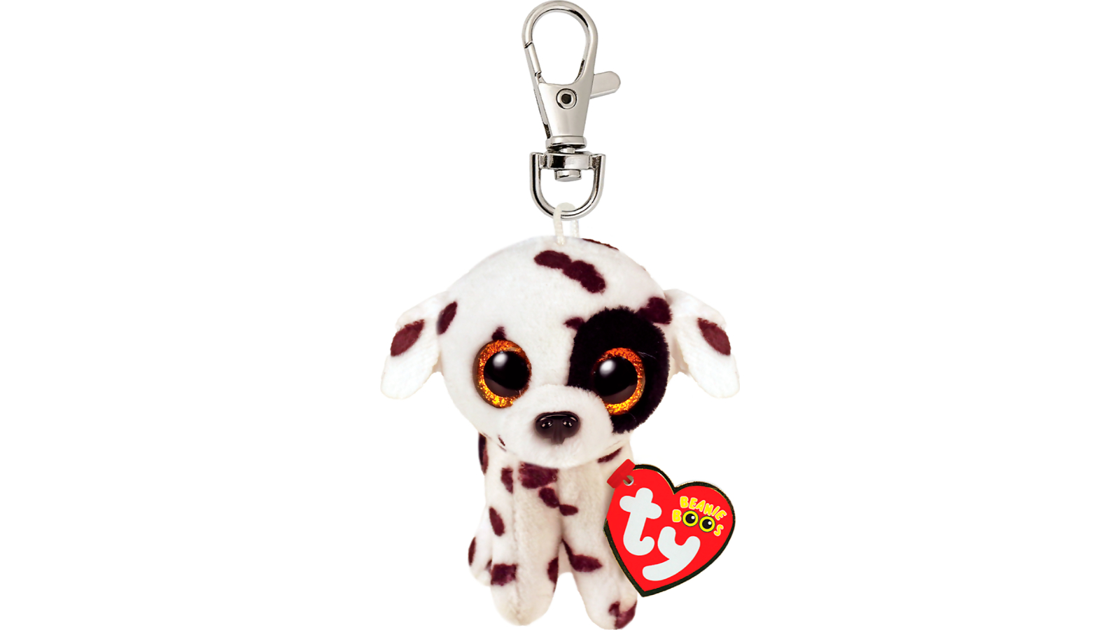 TY Beanie Boos Clip-on Luther Spotted Dog