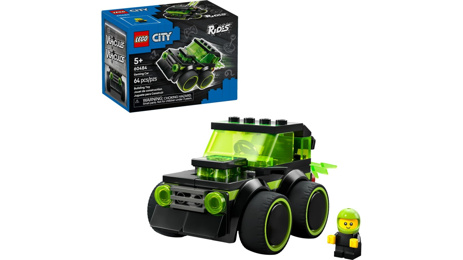LEGO City 60484 Rides Gaming Race Car
