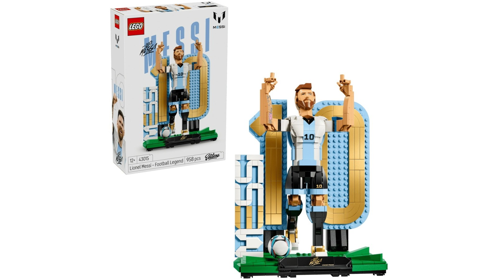 LEGO Editions 43015 Lionel Messi Football Legend