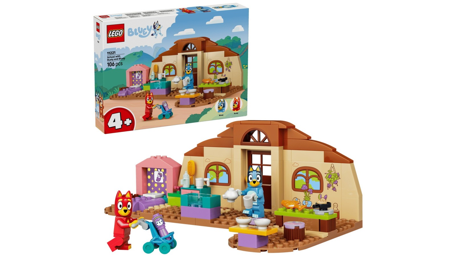 LEGO Bluey 11221 School with Rusty and Bluey
