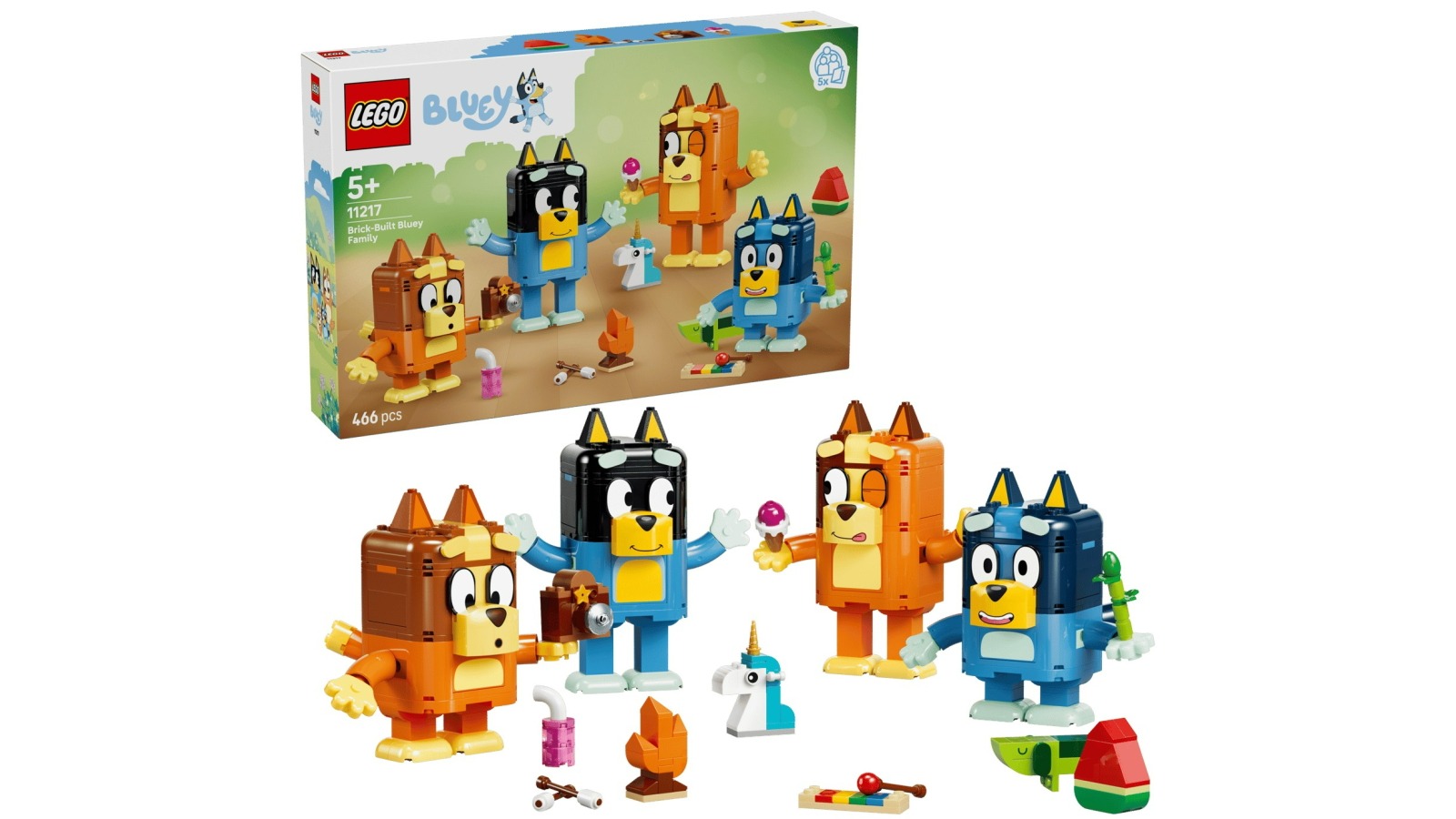 LEGO Bluey 11217 Brick-Built Bluey Family