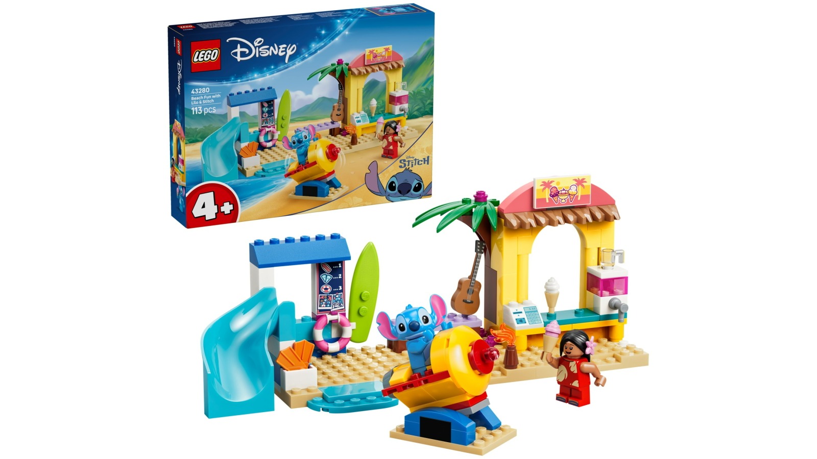 LEGO Disney 43280 Beach Fun with Lilo and Stitch