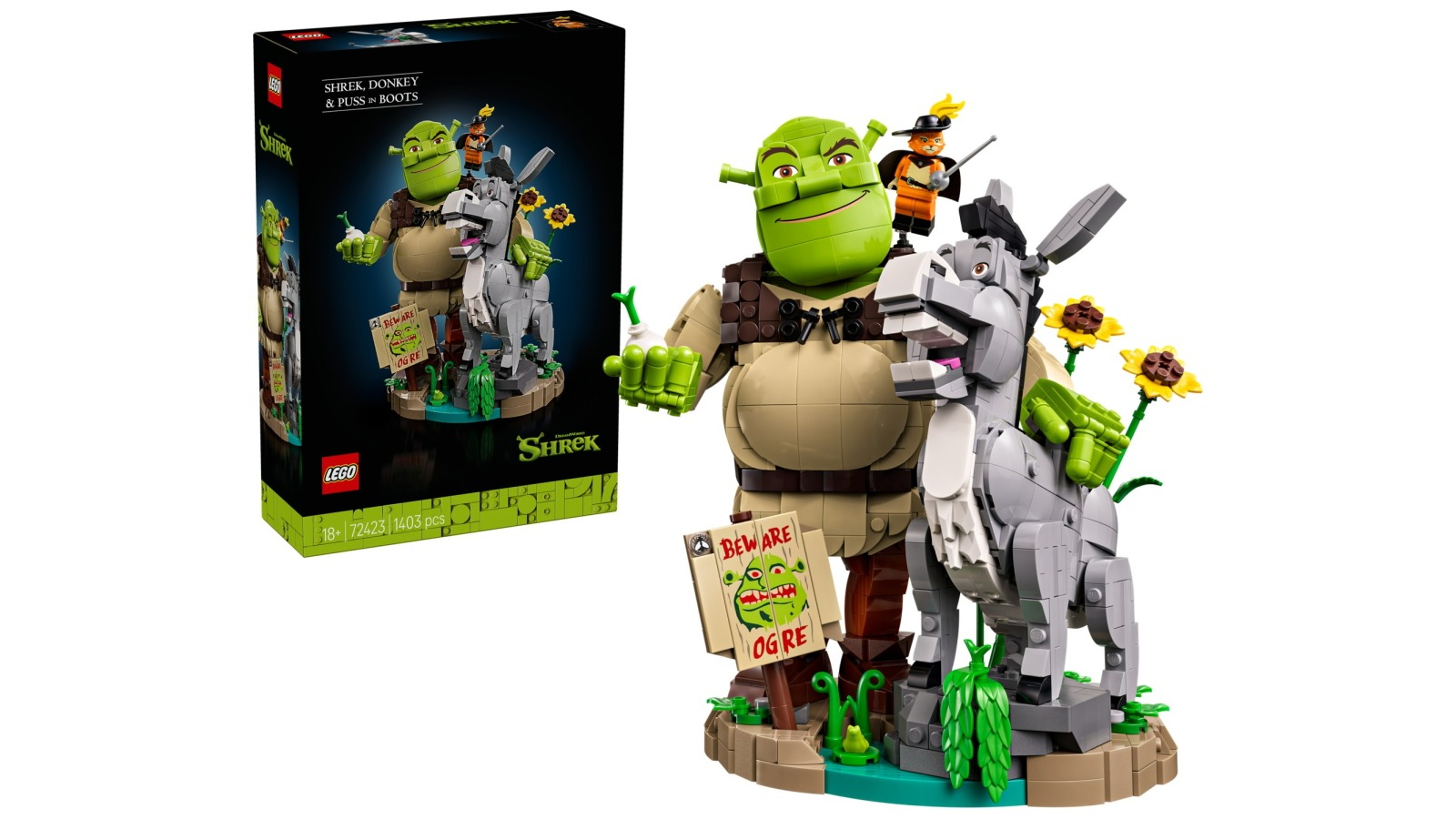 LEGO DreamWorks Shrek 72423 Shrek, Donkey and Puss in Boots