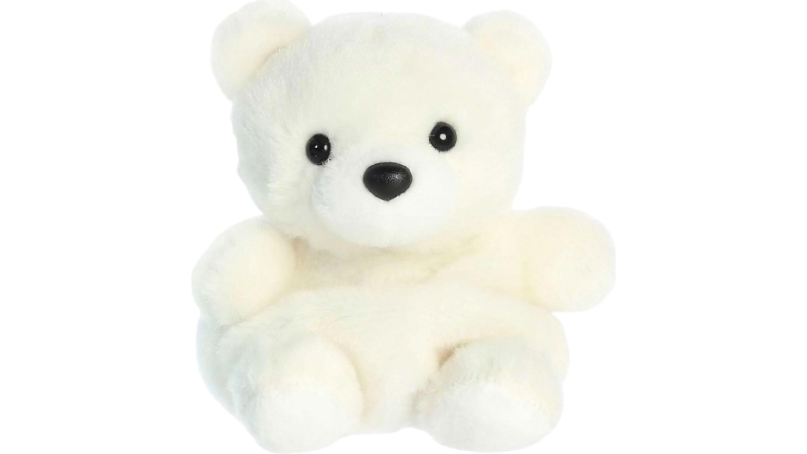 Palm Pals Cotton Candy Puck Polar Bear Plush Toy - 13cm