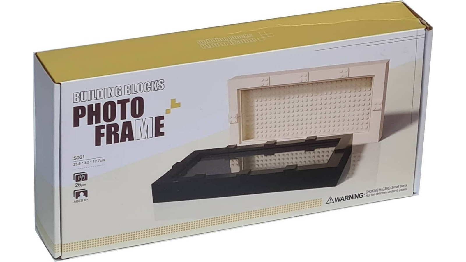 Building Blocks S061 Photo Frame - Cream White