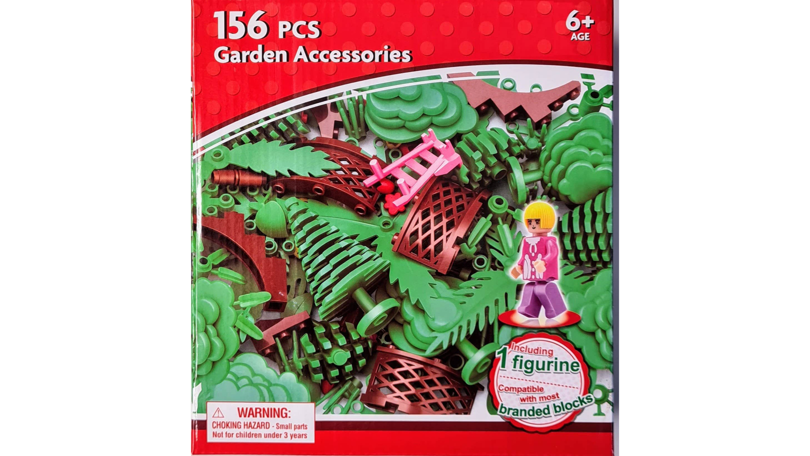156 Piece Building Blocks Garden and Accessories Set