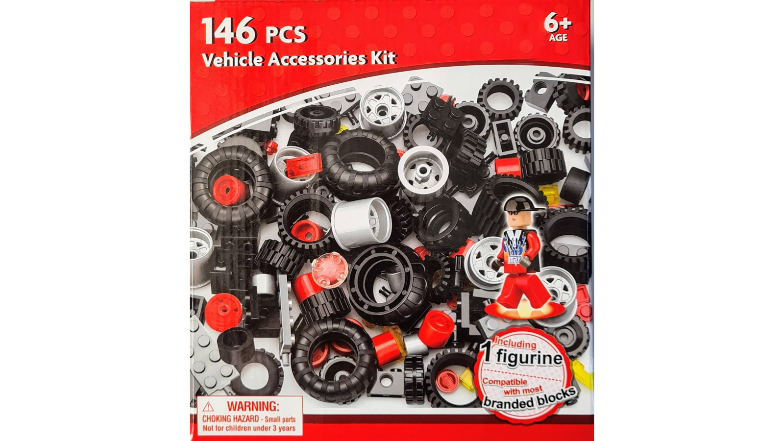146 Piece Building Blocks Vehicle Accessories Kit