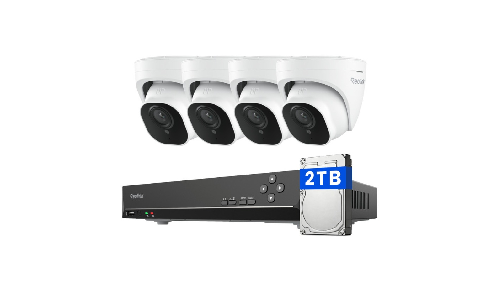 Reolink 8-Channel NVR with 2TB HDD 5MP PoE Security Camera System