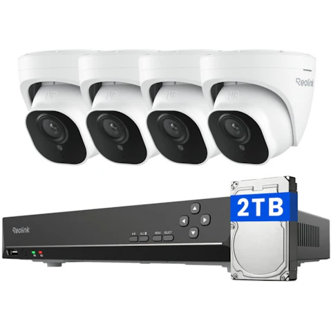 Reolink 8-Channel NVR with 2TB HDD 5MP PoE Security Camera System