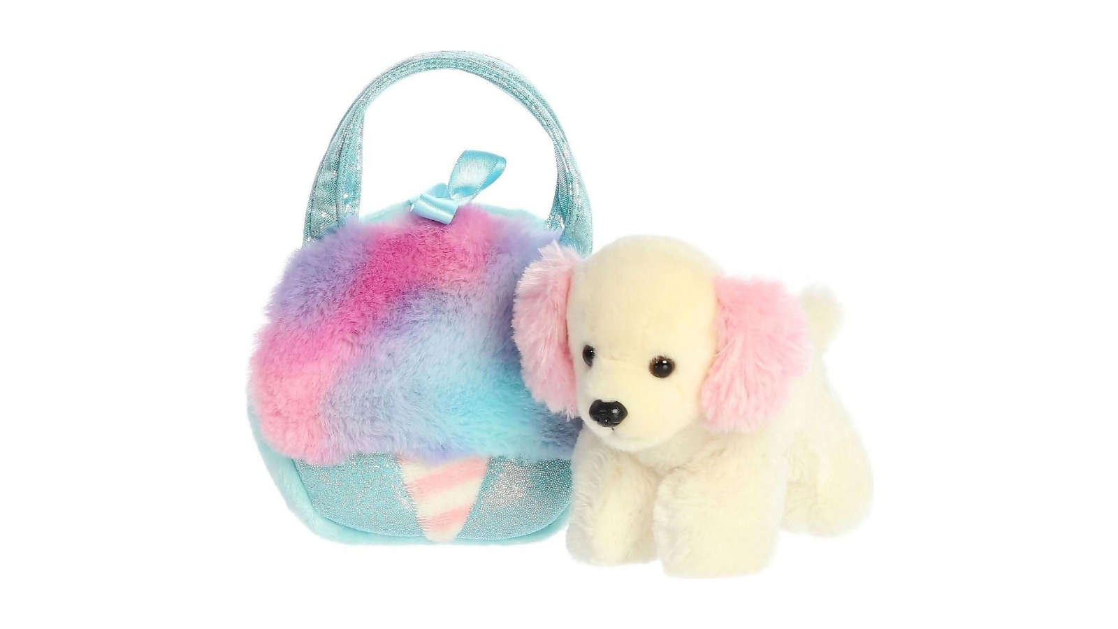 Cotton Candy Fancy Pals Spaniel In Blue Fairy Floss Bag