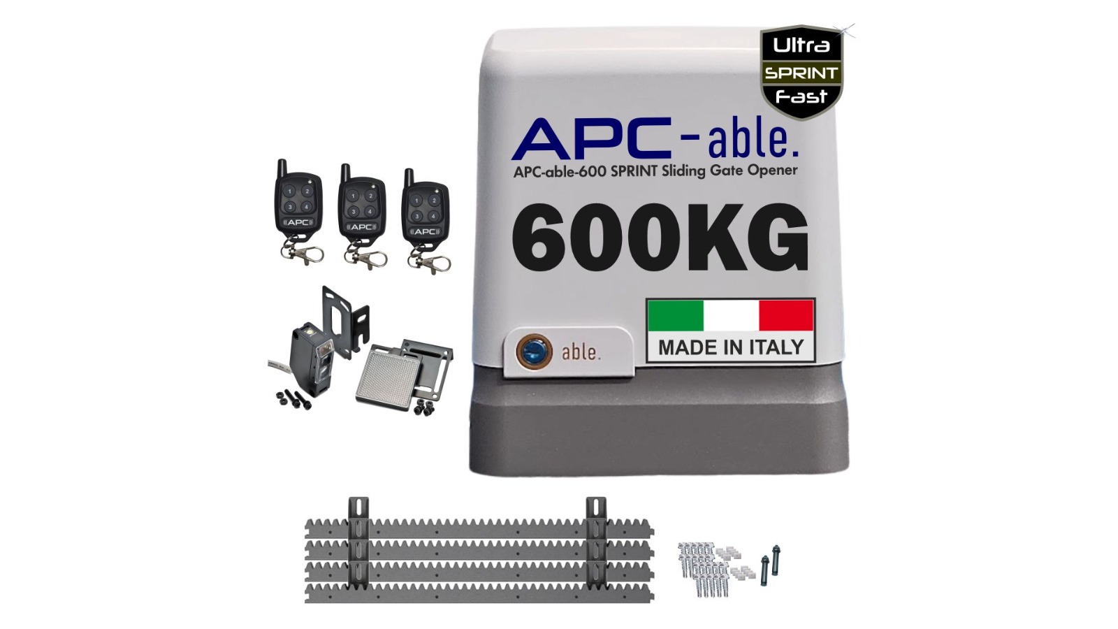 APC-ABLE 600SPRINT High-Speed Sliding Gate Opener Safety Kit