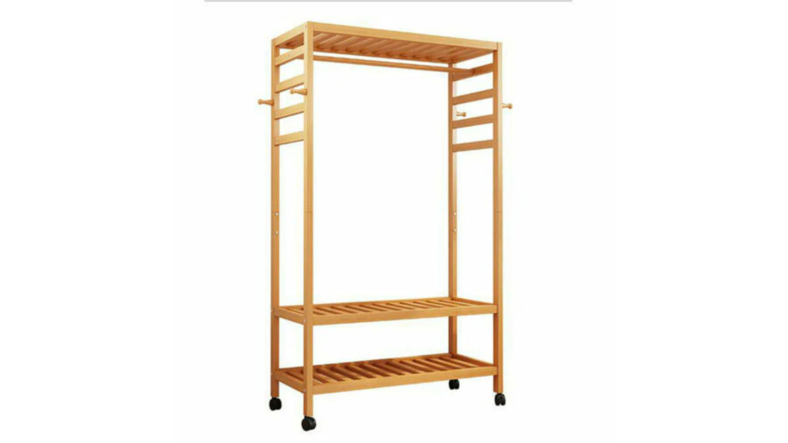 Pretty & Practical Wooden Clothes Rack and Garment Stand
