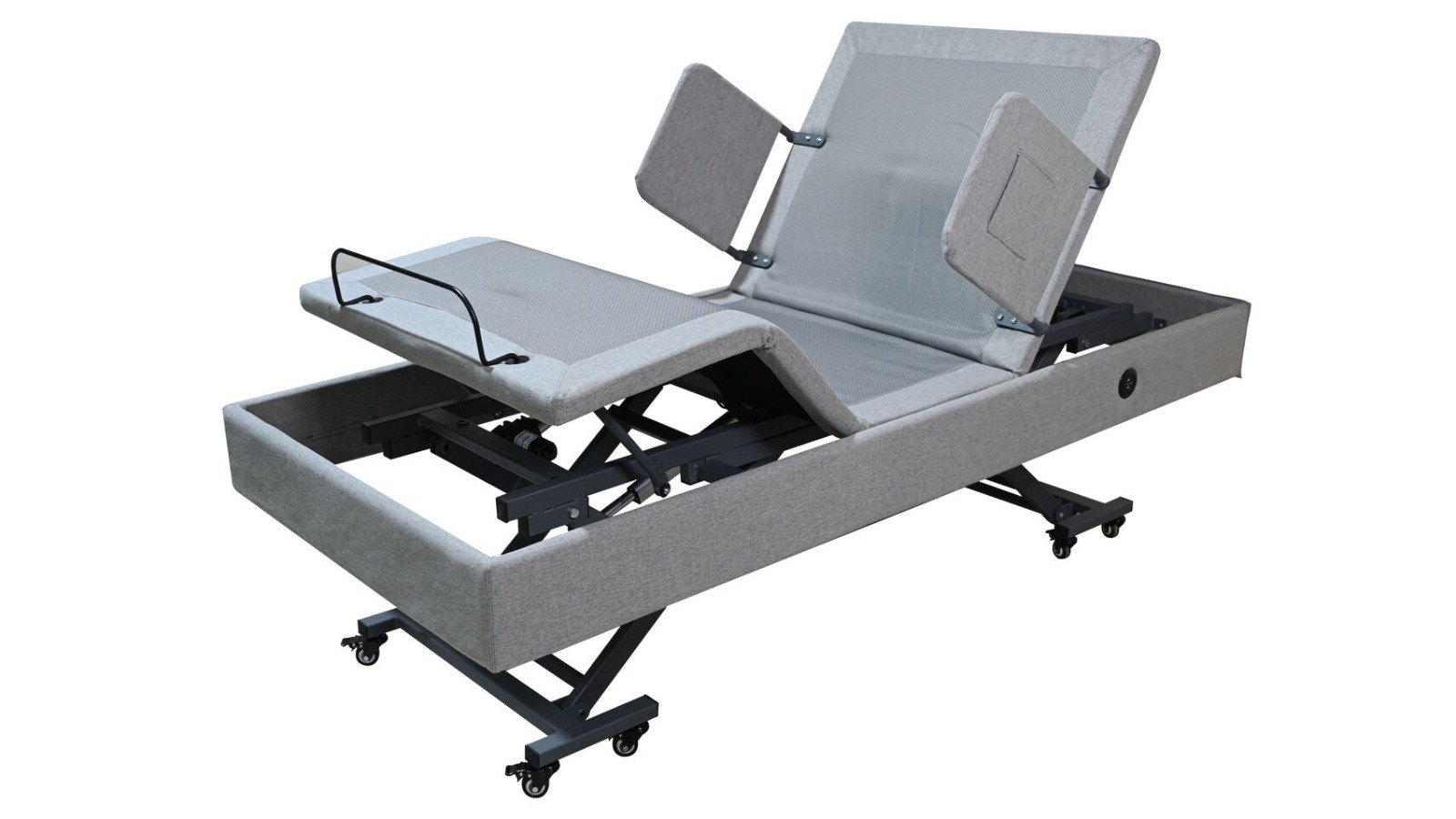 Hubsite Light Grey Able-Living Lo-Lo Electric Adjustable Bed - King