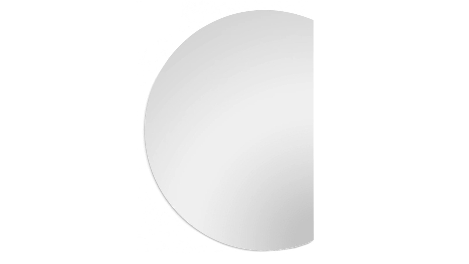 Hubsite 90 x 60cm Asymmetrical Frameless Design Wall Mirror