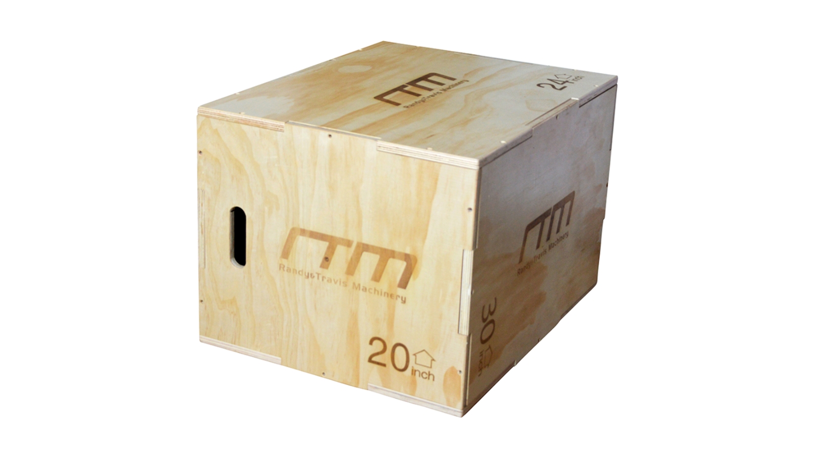 Serrano 3 IN 1 Wood Plyo Games Plyometric Jump Box - Natural