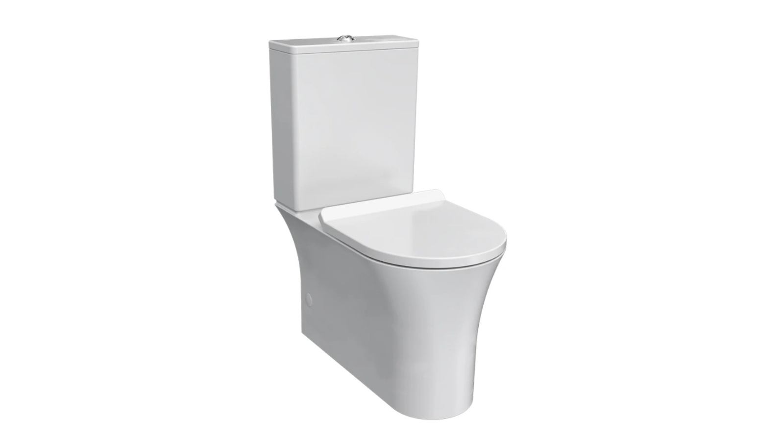 Parisi Play II Wall Faced Suite Rimless including Soft Close Seat – Gloss White