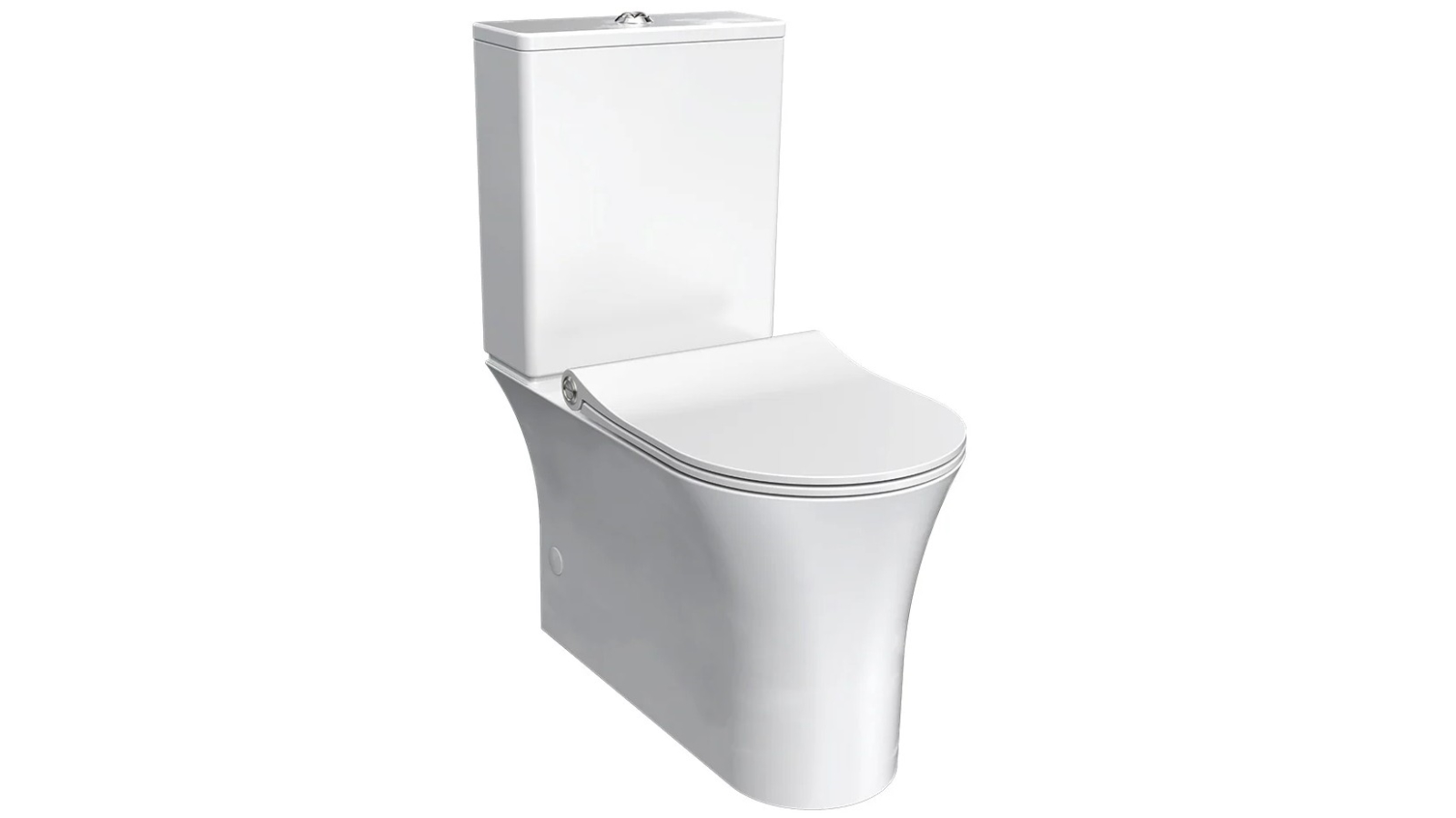 Parisi Play II Rimless Wall Faced Suite with Pressalit Seat - Gloss White