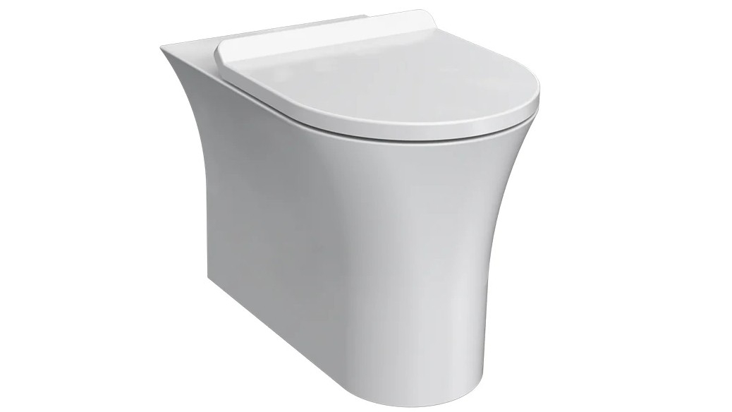 Parisi Play II Rimless Wall Faced Pan with Soft Close Seat - Gloss White