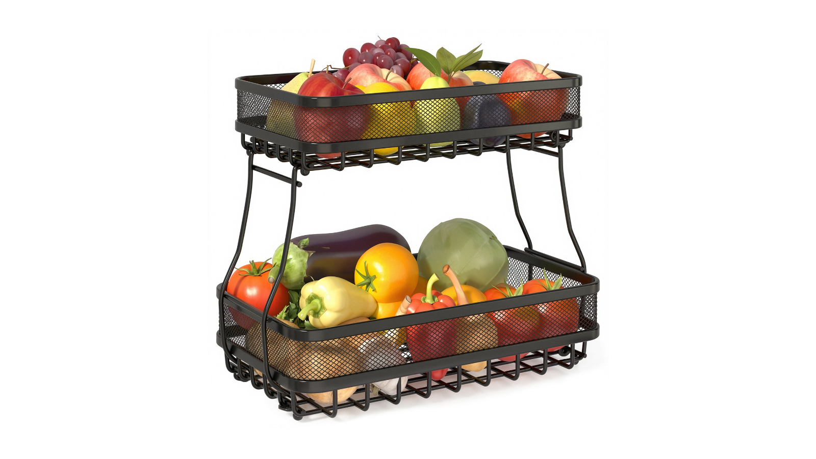 Adivo 35cm 2-Tier Detachable Rack - Black