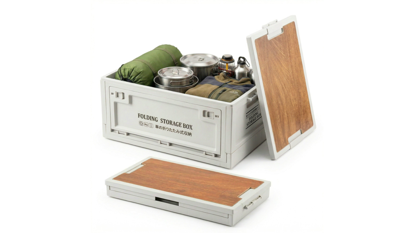 Viviendo Grey Storage Box - 30 Litre