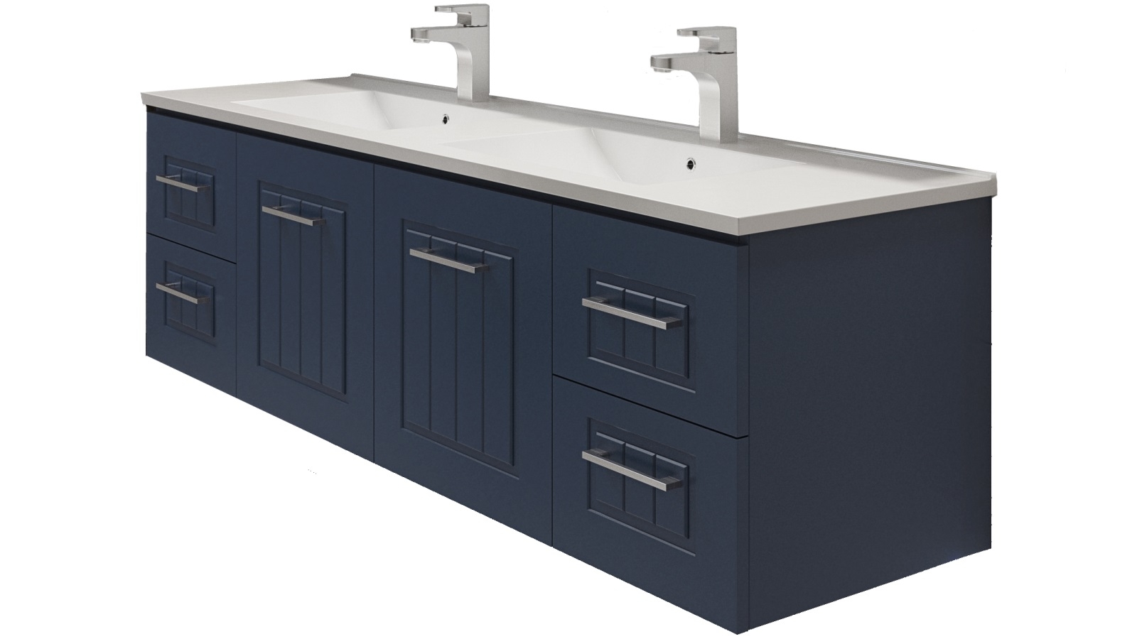 Timberline Austin Cambridge 1500mm WallHung Vanity with Double Bowl