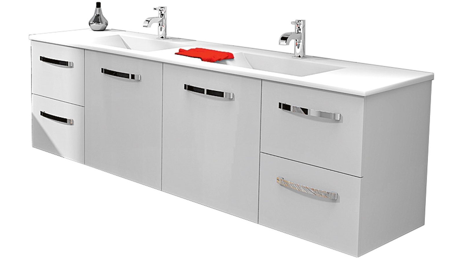 Timberline Eloura 1500mm WallHung Vanity with Double Bowl Regal