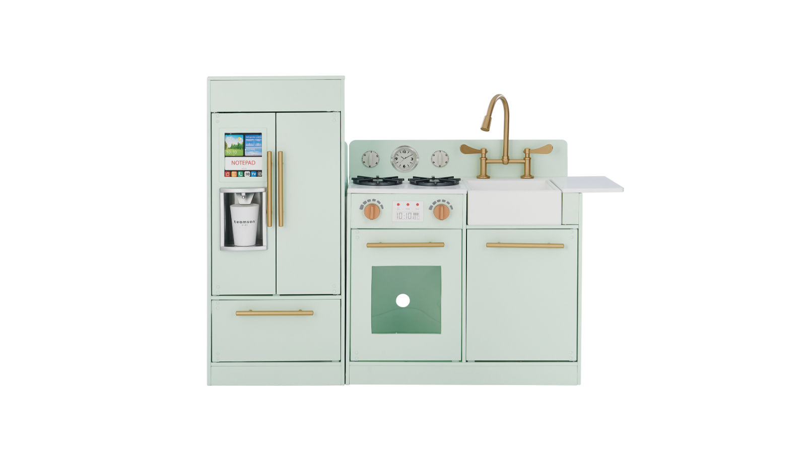 Teamson Kids Little Chef Charlotte Kitchen Playset - Mint Green