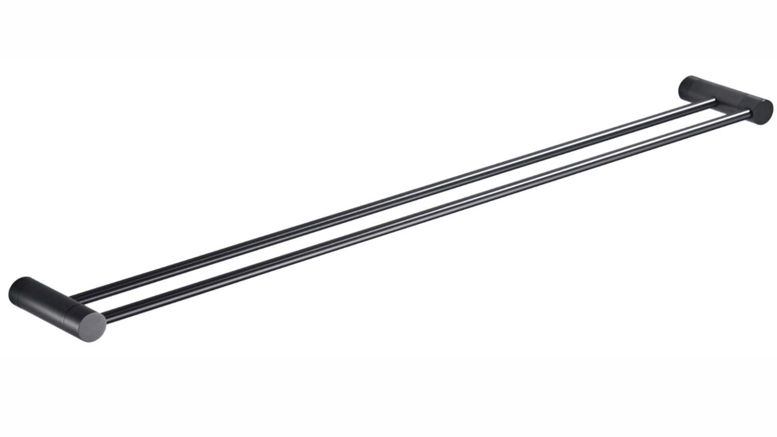 PLD Oasis Adjustable 900mm Double Towel Rail - Gunmetal Grey