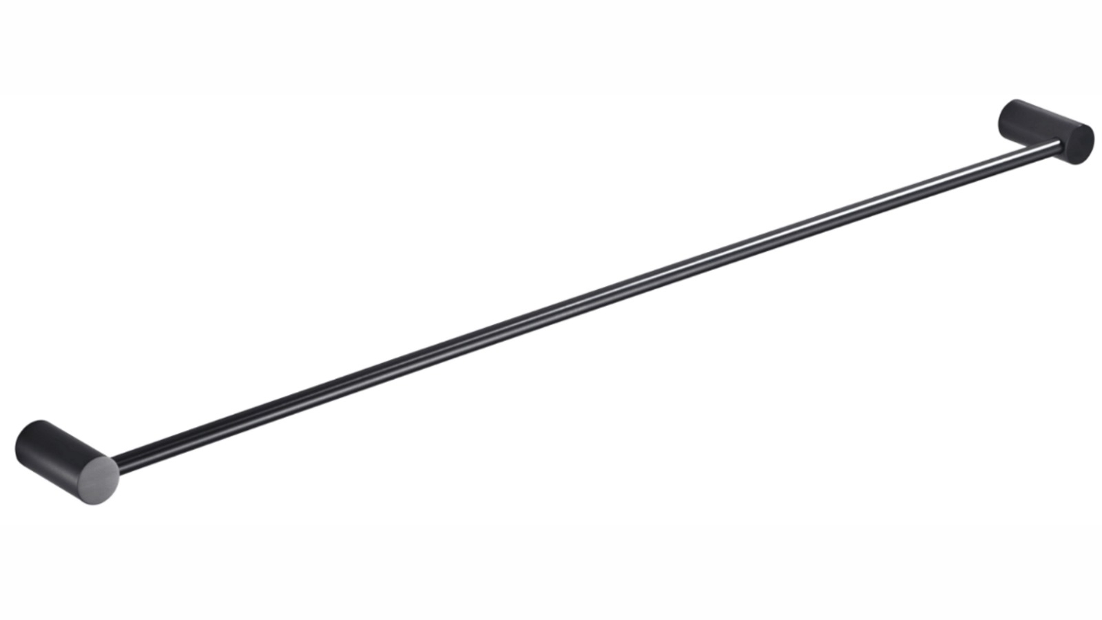 PLD Oasis Adjustable 900mm Single Towel Rail - Gunmetal Grey