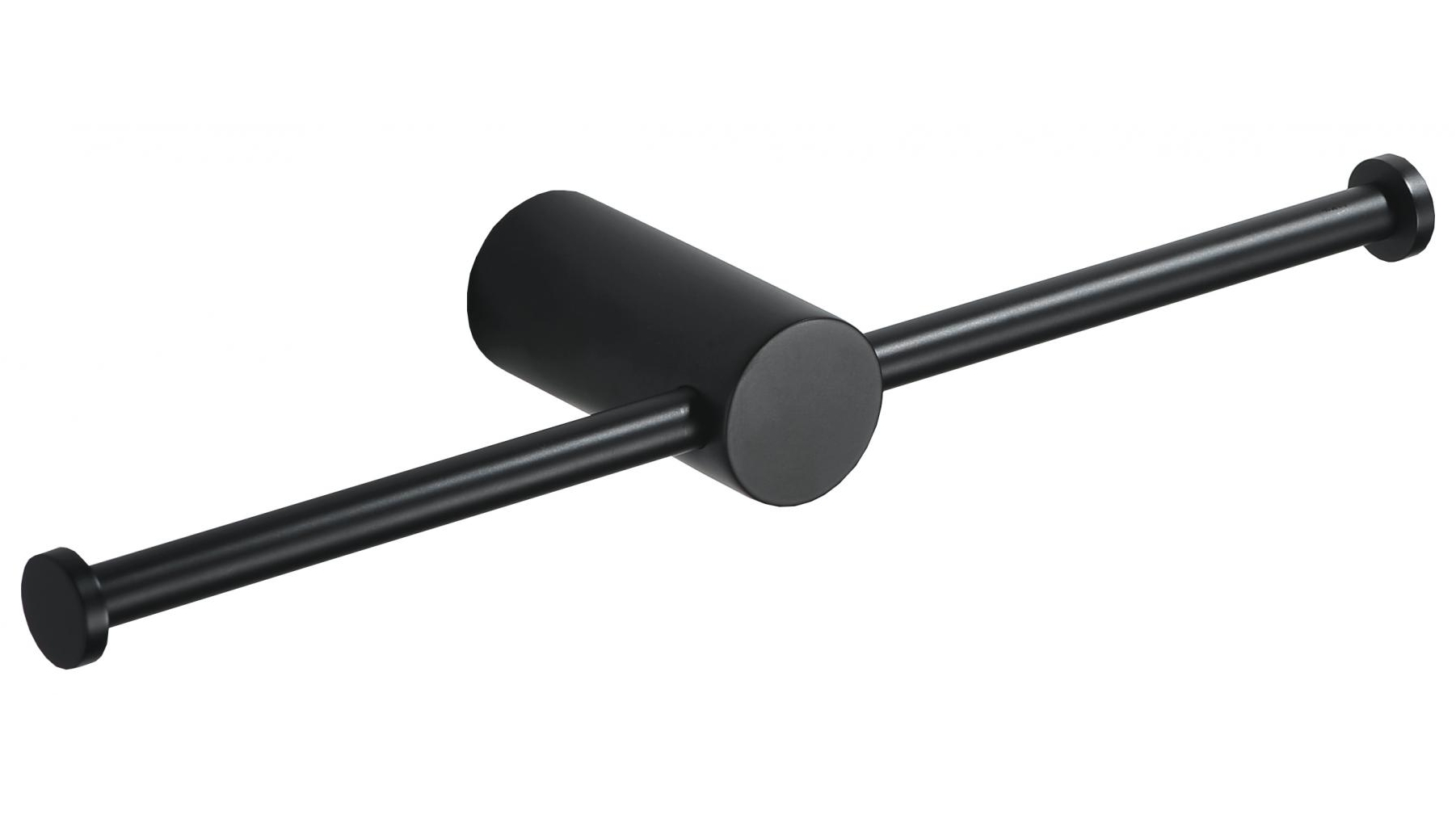 PLD Oasis Double Toilet Roll Holder - Matte Black