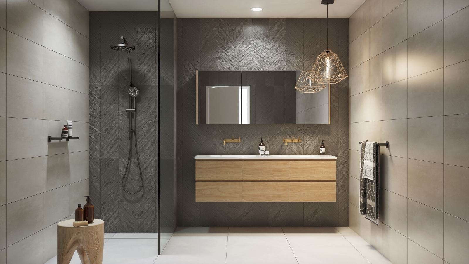 Timberline Paxton 1500mm WallHung Vanity with Double Bowl Regal