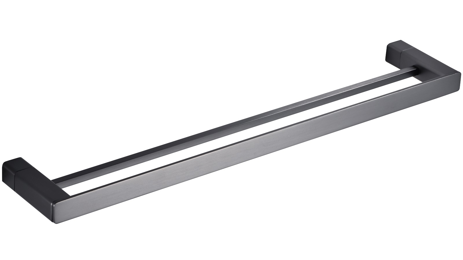 PLD Surface 600 Double Towel Rail - Gunmetal