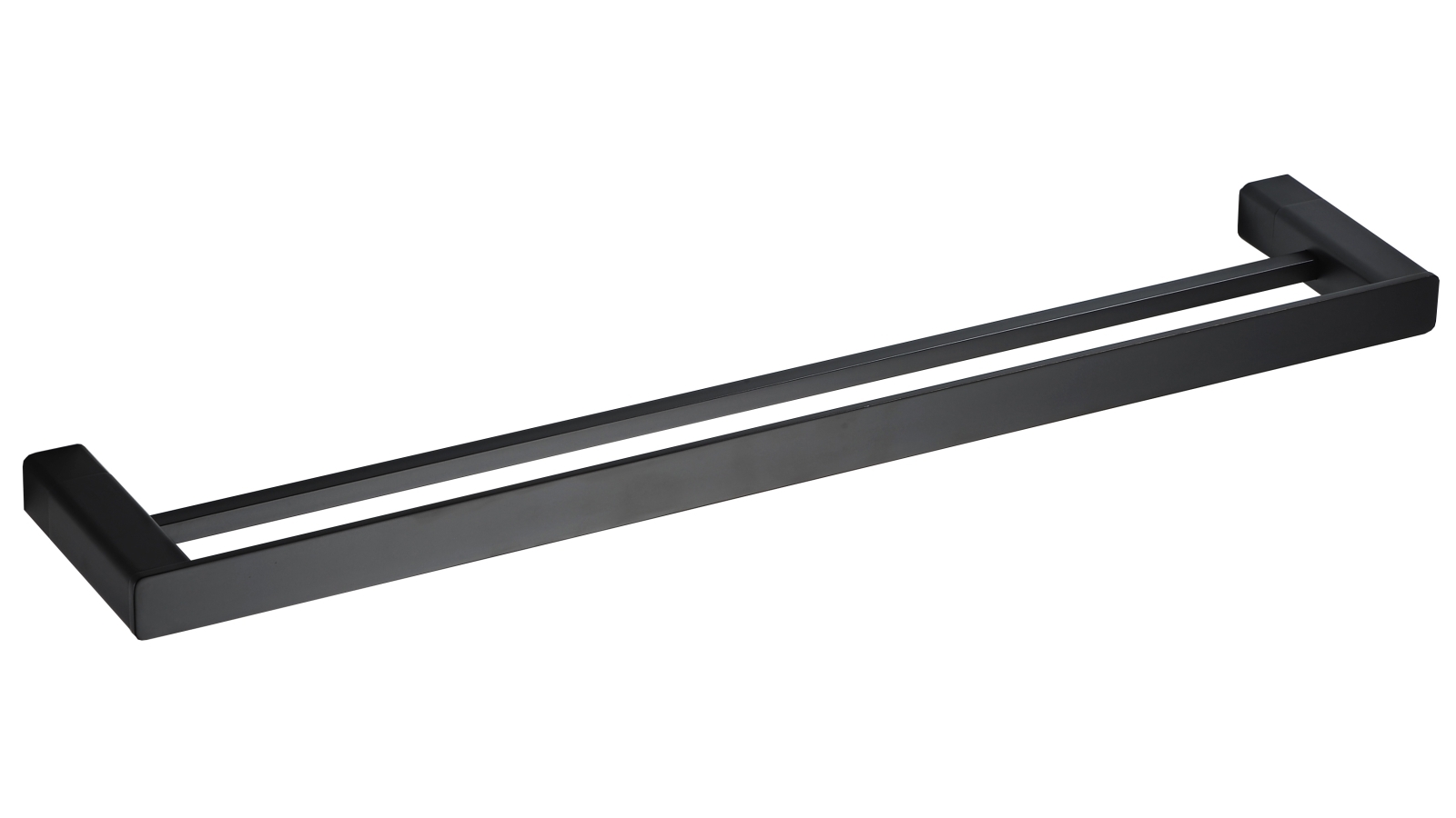 PLD Surface 600mm Double Towel Rail - Matte Black